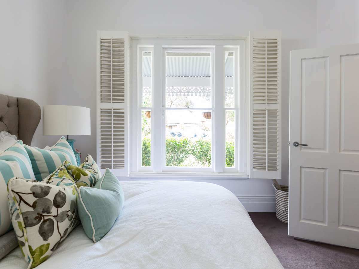 best place for plantation shutters | bedroom