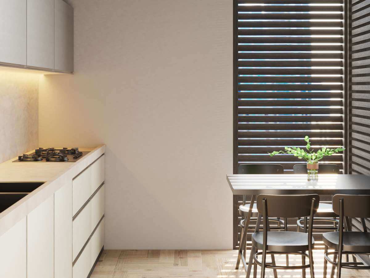 best place for plantation shutters | dining
